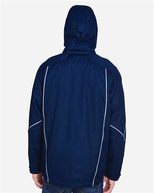 North End Men's Angle 3-In-1 Jacket with Bonded Fleece Liner - 88196 Night