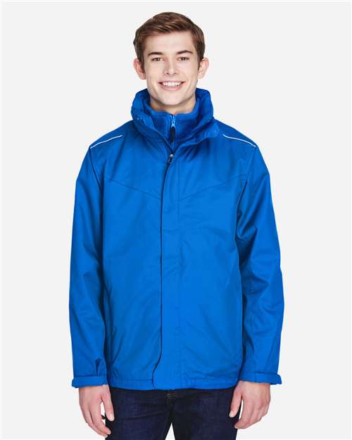 Core365 Men's Region 3-in-1 Jacket with Fleece Liner - 88205 True Royal