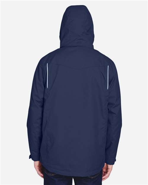 Core365 Men's Region 3-in-1 Jacket with Fleece Liner - 88205 Classic Navy
