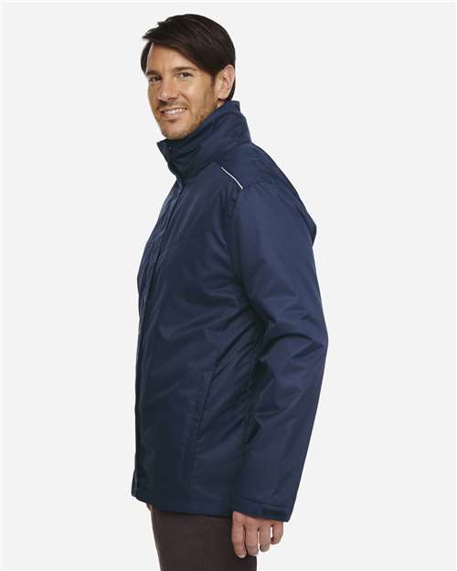 Core365 Men's Tall Region 3-in-1 Jacket with Fleece Liner - 88205T Classic Navy