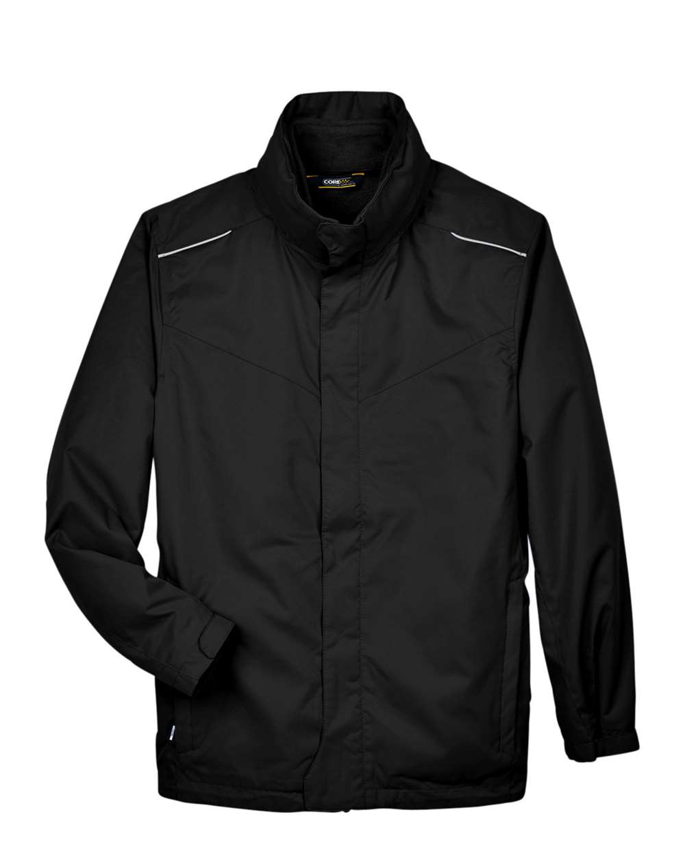 Core365 Men's Tall Region 3-in-1 Jacket with Fleece Liner - 88205T Black