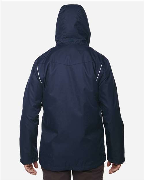 Core365 Men's Tall Region 3-in-1 Jacket with Fleece Liner - 88205T Classic Navy