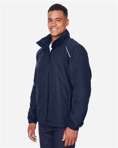 Core365 Men's Profile Fleece-Lined All-Season Jacket - 88224 Classic Navy