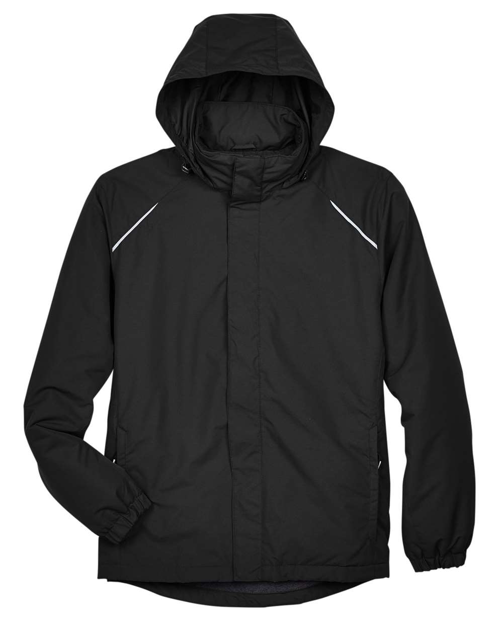 Core365 Men's Tall Profile Fleece-Lined All-Season Jacket - 88224T Black
