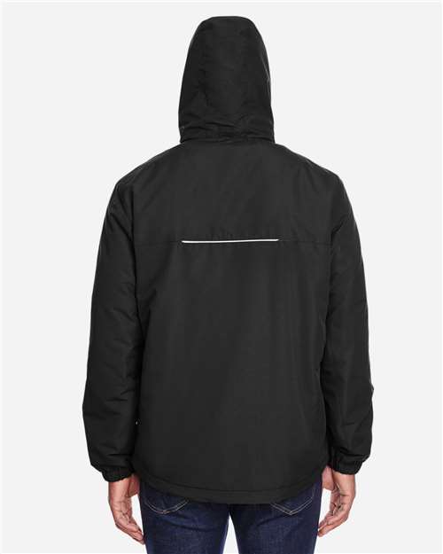 Core365 Men's Tall Profile Fleece-Lined All-Season Jacket - 88224T Black