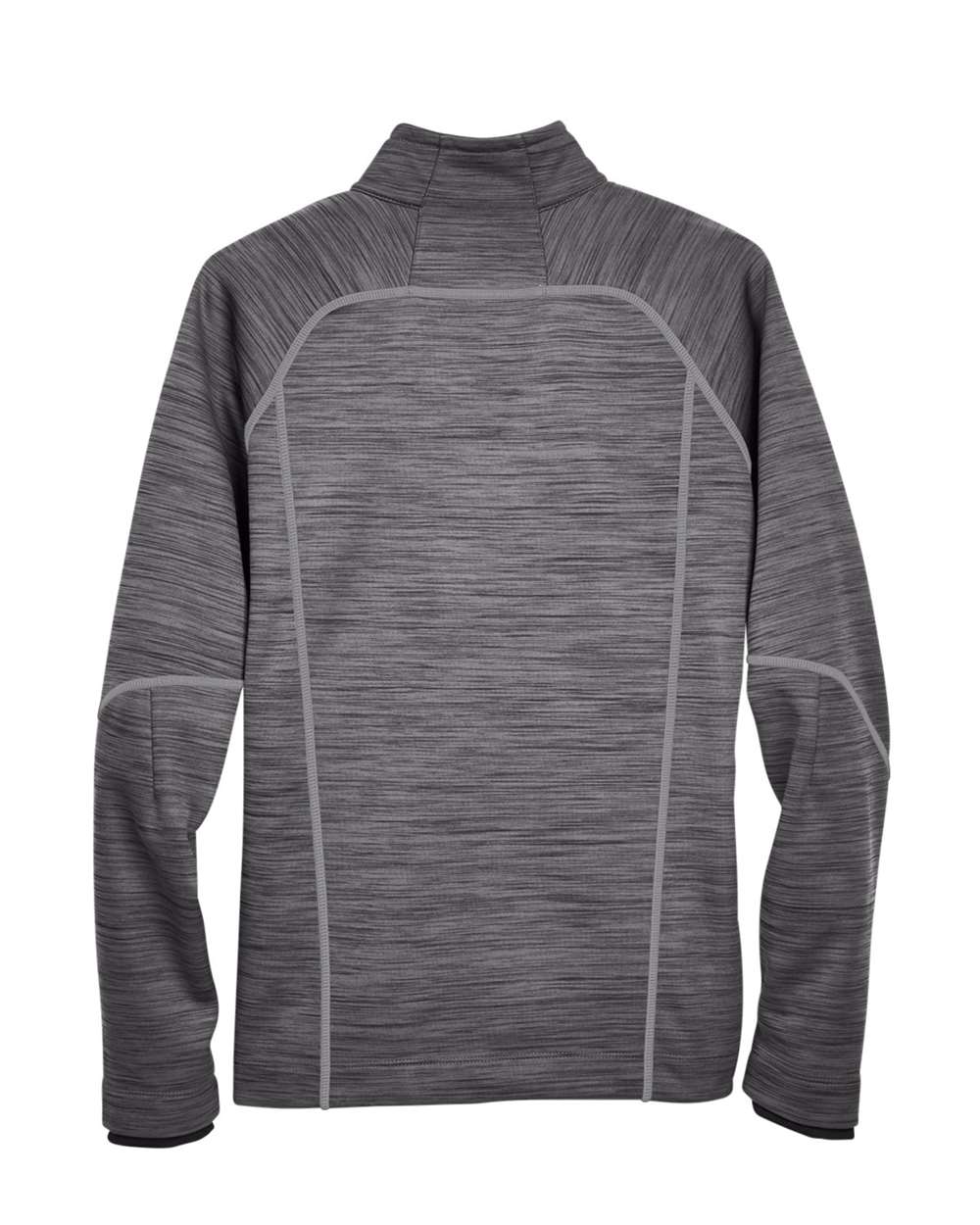 North End Men's Flux Mélange Bonded Fleece Jacket - 88697 Carbon- Black
