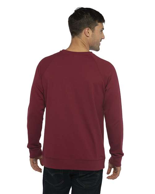 Next Level Unisex Laguna Raglan Crewneck Sweatshirt - 9000 - 9000N Cardinal