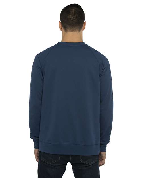 Next Level Unisex Laguna Raglan Crewneck Sweatshirt - 9000 - 9000N Cool Blue