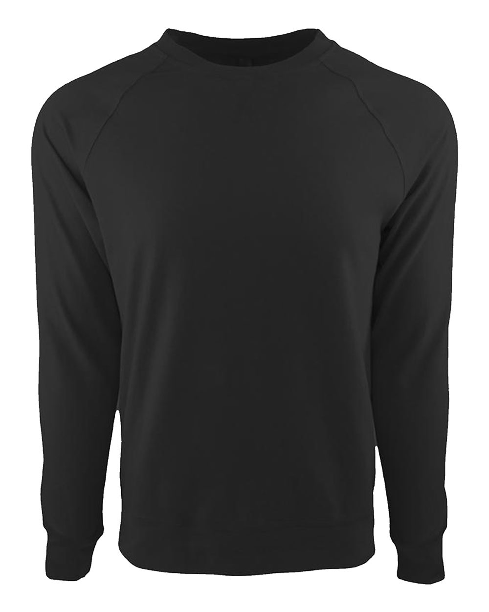 Next Level Unisex Laguna Raglan Crewneck Sweatshirt - 9000 - 9000N Graphite Black