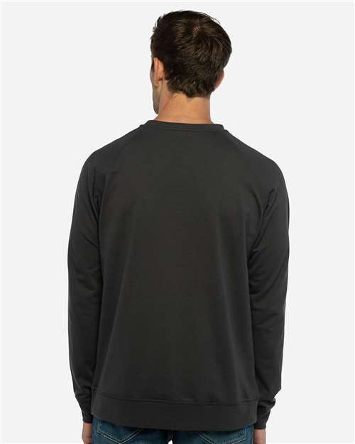 Next Level Unisex Laguna Raglan Crewneck Sweatshirt - 9000 - 9000N Graphite Black