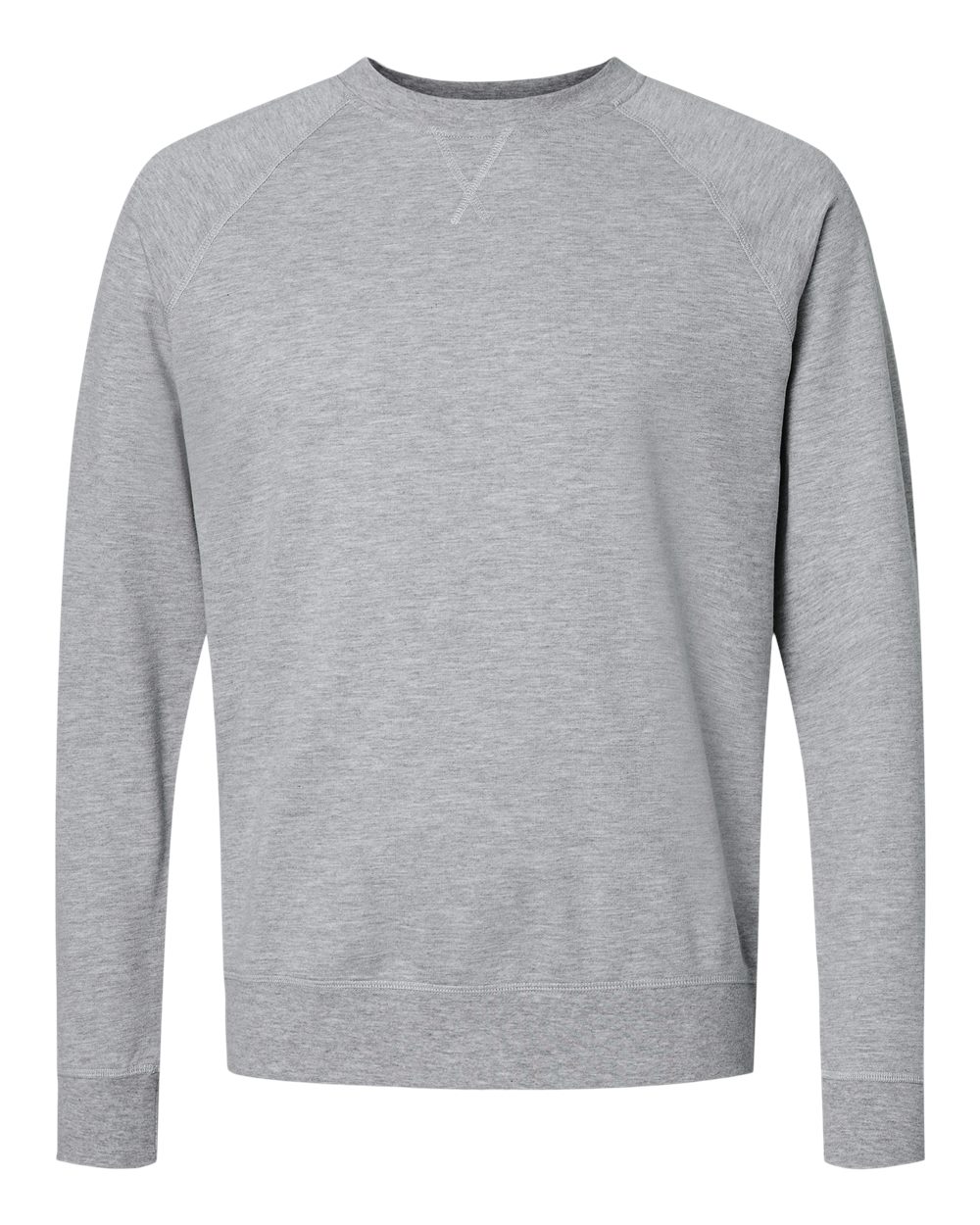 Next Level Unisex Laguna Raglan Crewneck Sweatshirt - 9000 - 9000N Heather Grey