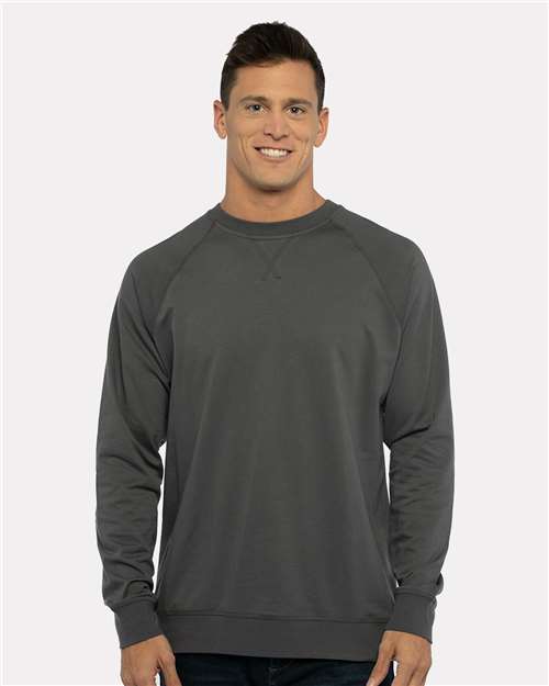 Next Level Unisex Laguna Raglan Crewneck Sweatshirt - 9000 - 9000N Heavy Metal