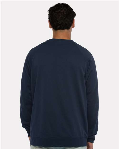 Next Level Unisex Laguna Raglan Crewneck Sweatshirt - 9000 - 9000N Midnight Navy