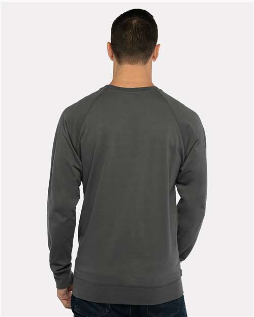 Next Level Unisex Laguna Raglan Crewneck Sweatshirt - 9000 - 9000N Heavy Metal