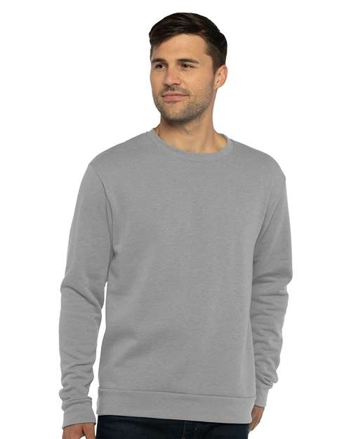 Next Level Unisex Malibu Crewneck Sweatshirt - 9002 - 9002N Heather Grey