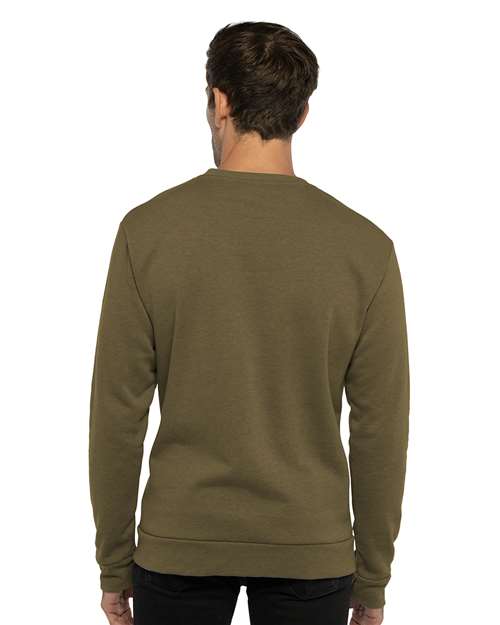 Next Level Unisex Malibu Crewneck Sweatshirt - 9002 - 9002N Heather Military Green