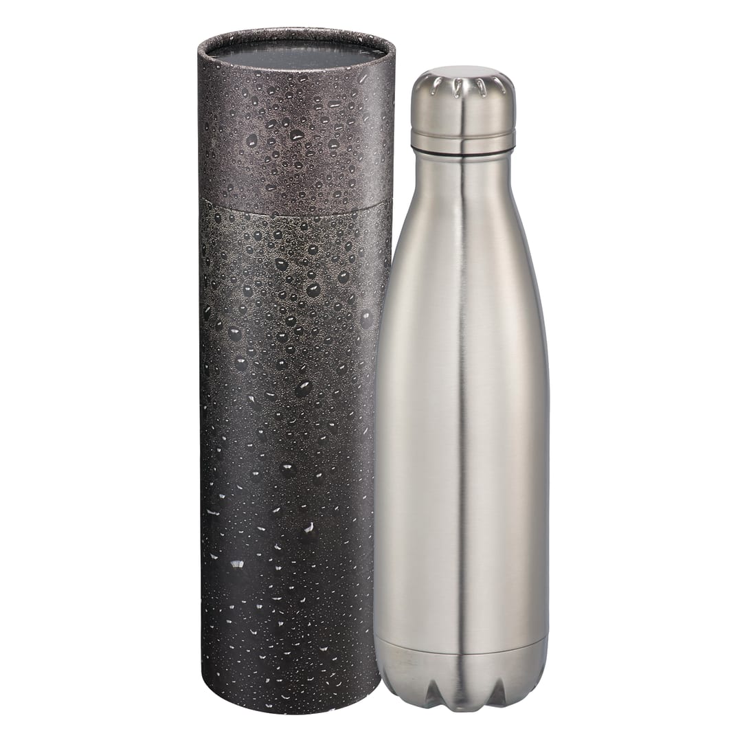 Copper Vac Bottle 17oz With Cylindrical Box - 1626-78 Silver