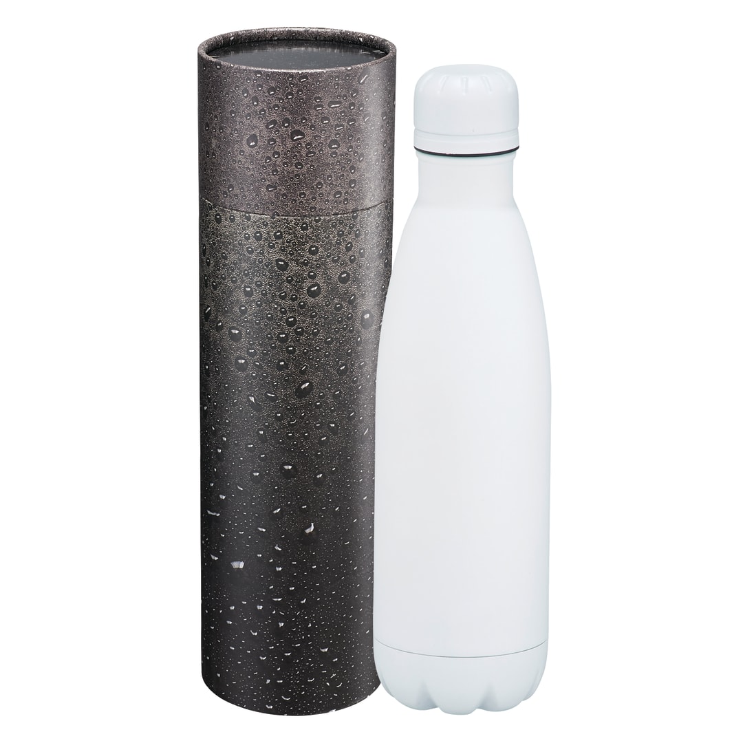 Copper Vac Bottle 17oz With Cylindrical Box - 1626-78 White