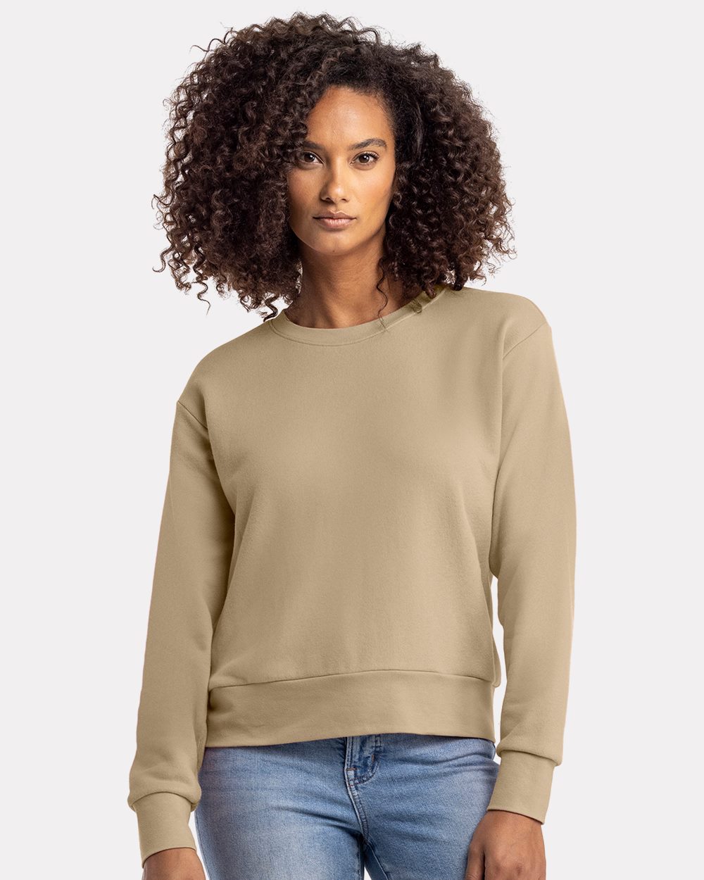 Next Level Women's Laguna Sueded Crewneck Sweatshirt - 9084