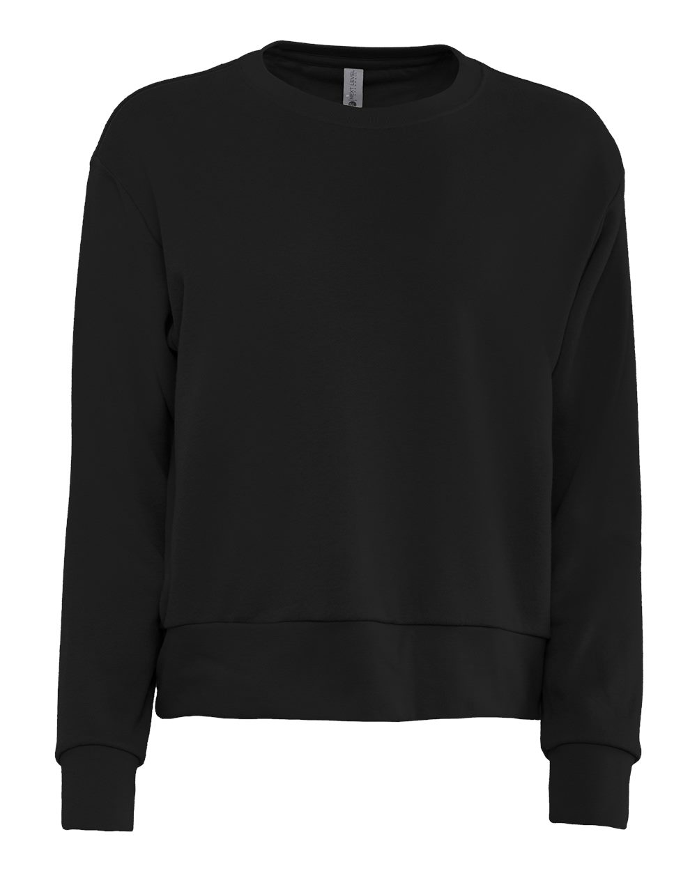 Next Level Women's Laguna Sueded Crewneck Sweatshirt - 9084 Black