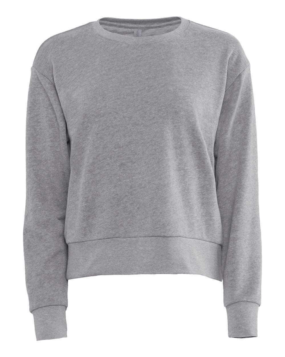 Next Level Women's Laguna Sueded Crewneck Sweatshirt - 9084 Heather Grey