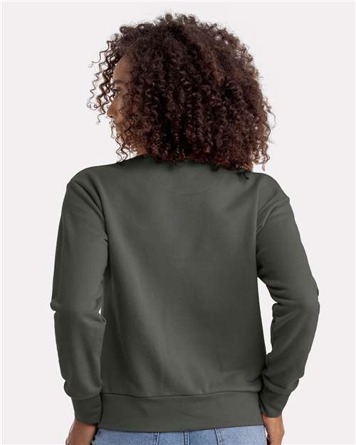 Next Level Women's Laguna Sueded Crewneck Sweatshirt - 9084 Heavy Metal