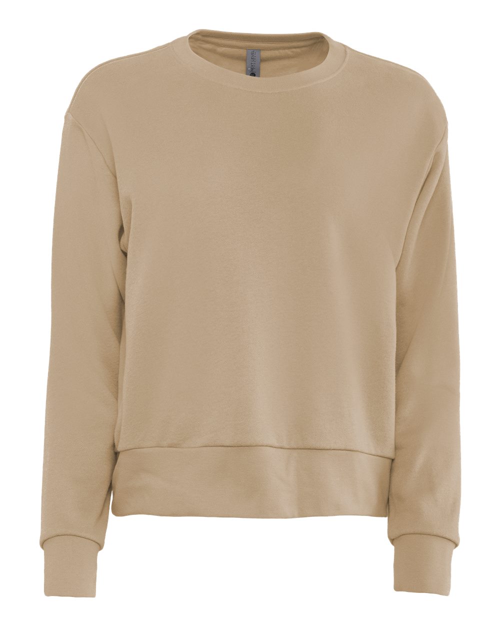 Next Level Women's Laguna Sueded Crewneck Sweatshirt - 9084 Tan