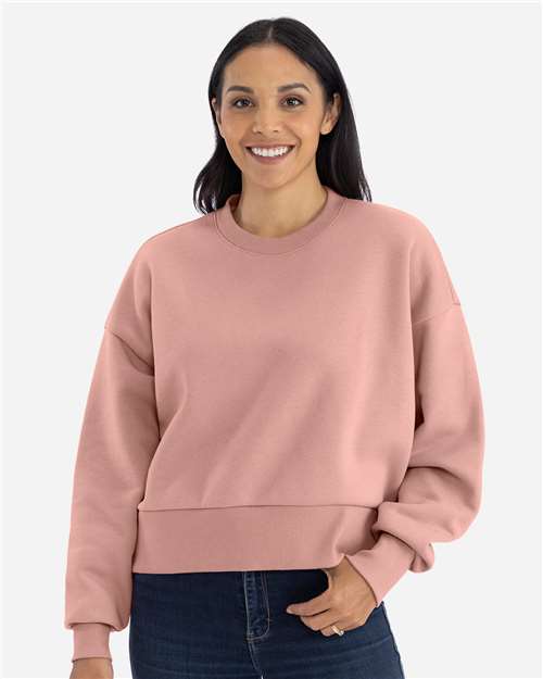 Next Level Women's Heavyweight Crewneck Sweatshirt - 9087 Desert Pink