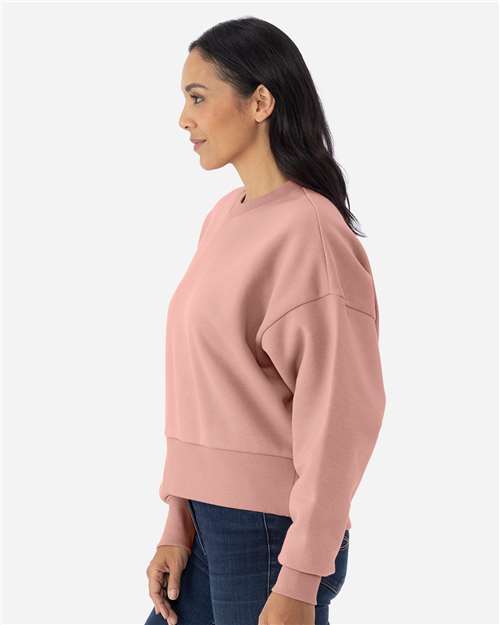 Next Level Women's Heavyweight Crewneck Sweatshirt - 9087 Desert Pink