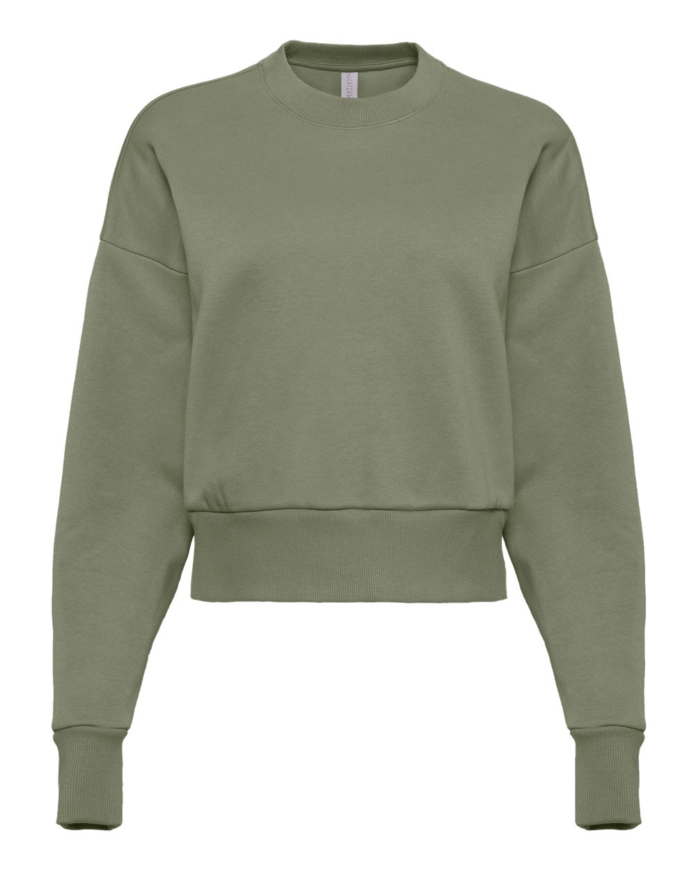 Next Level Women's Heavyweight Crewneck Sweatshirt - 9087 Light Olive