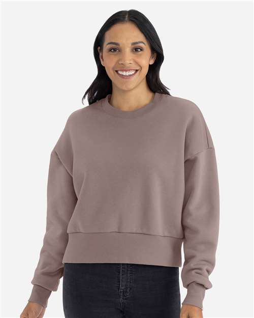 Next Level Women's Heavyweight Crewneck Sweatshirt - 9087 Shiitake