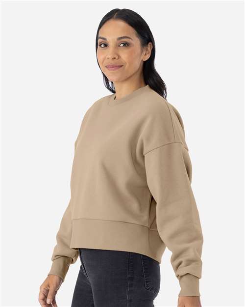 Next Level Women's Heavyweight Crewneck Sweatshirt - 9087 Tan
