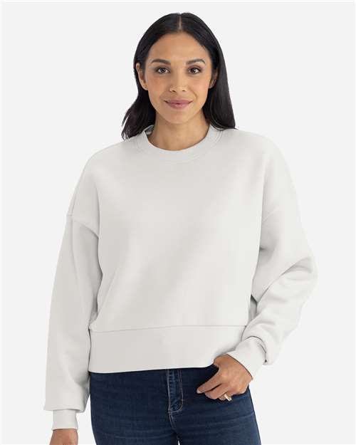 Next Level Women's Heavyweight Crewneck Sweatshirt - 9087 Bone