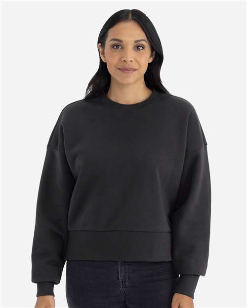 Next Level Women's Heavyweight Crewneck Sweatshirt - 9087 Graphite Black