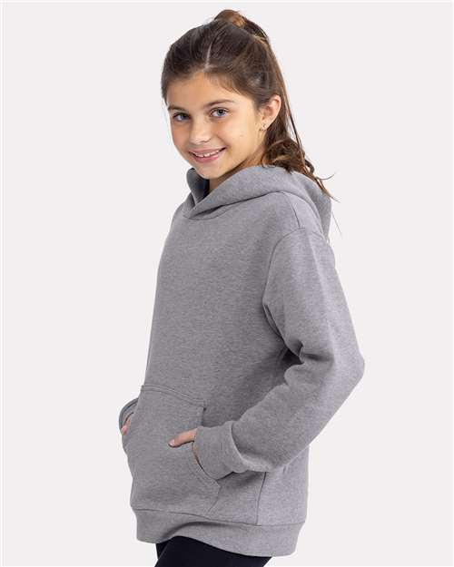 Next Level Youth Fleece Hoodie Sweatshirt - 9113 Heather Grey