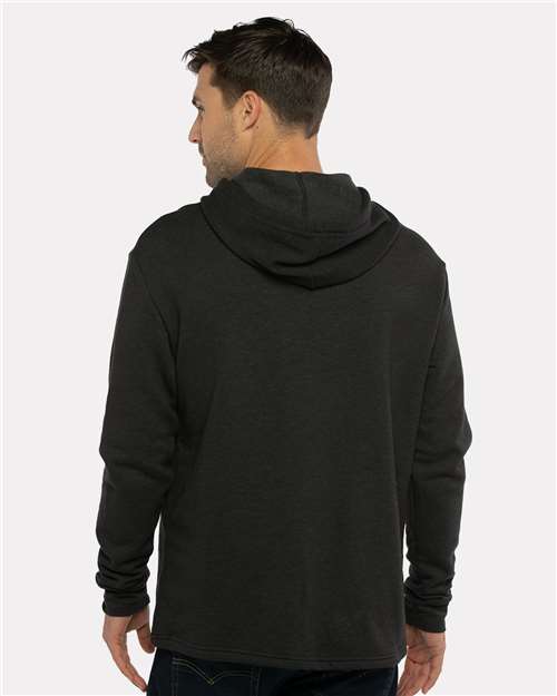 Next Level Unisex Malibu Welt Pocket Hoodie Sweatshirt - 9300 Heather Black