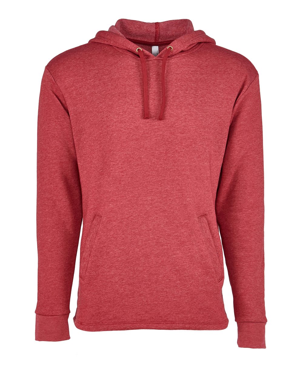 Next Level Unisex Malibu Welt Pocket Hoodie Sweatshirt - 9300 Heather Cardinal