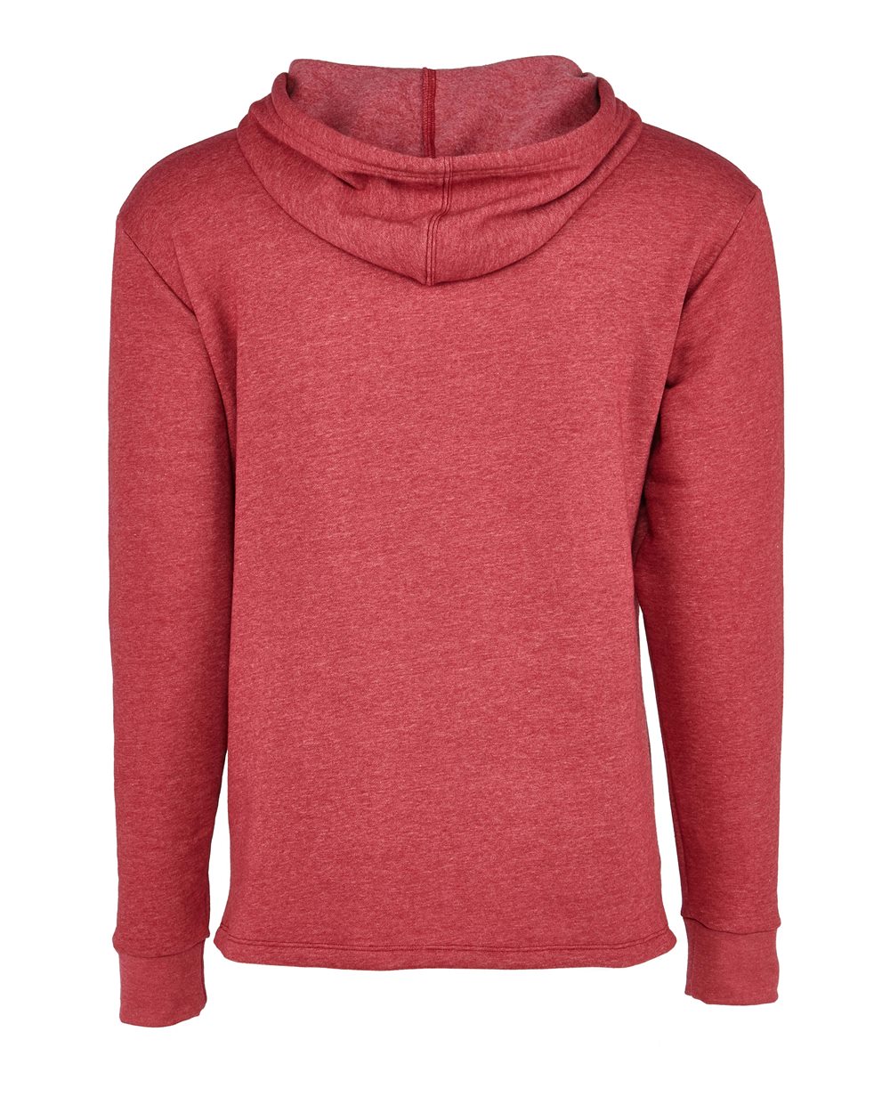 Next Level Unisex Malibu Welt Pocket Hoodie Sweatshirt - 9300 Heather Cardinal