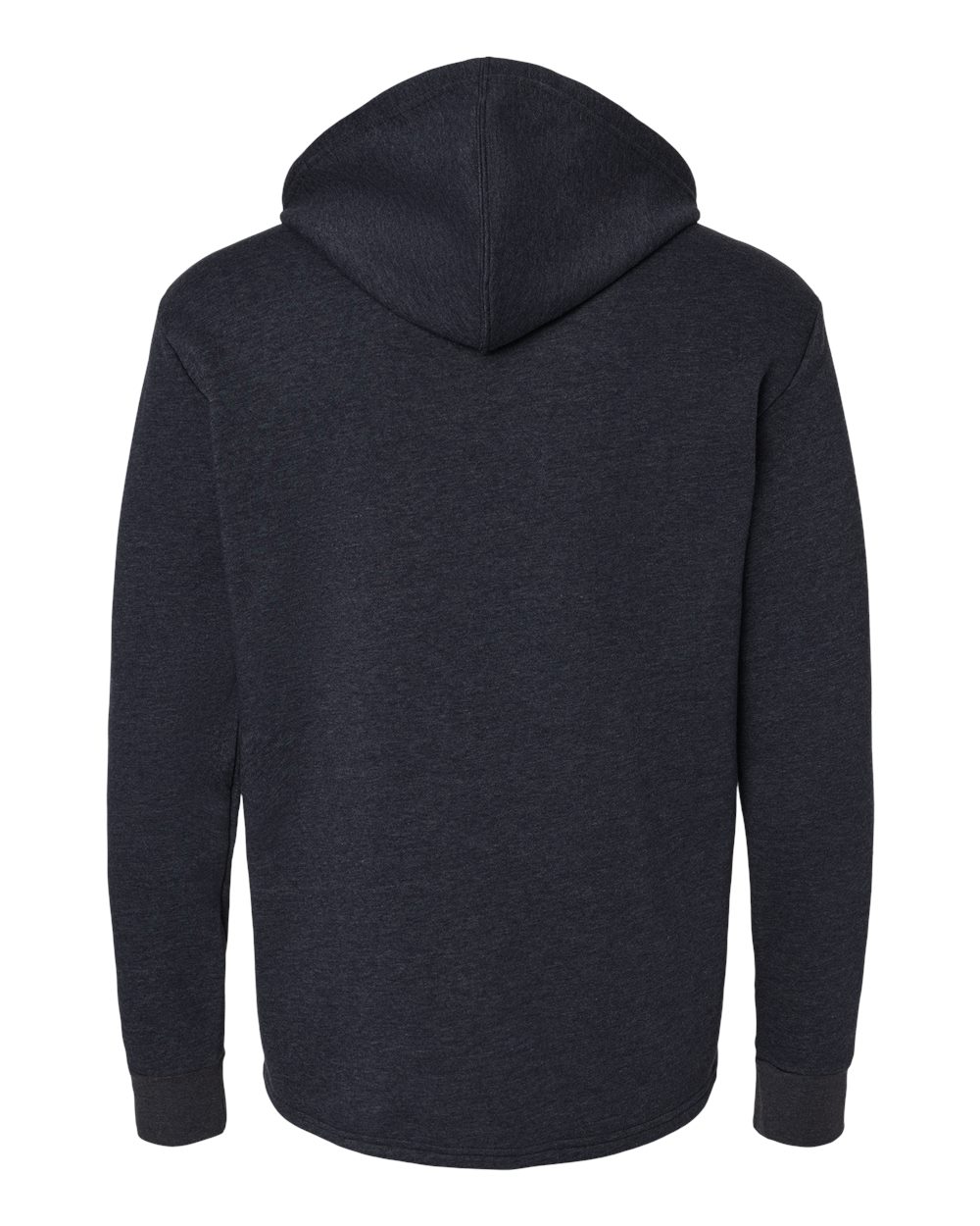 Next Level Unisex Malibu Welt Pocket Hoodie Sweatshirt - 9300 Heather Midnight Navy