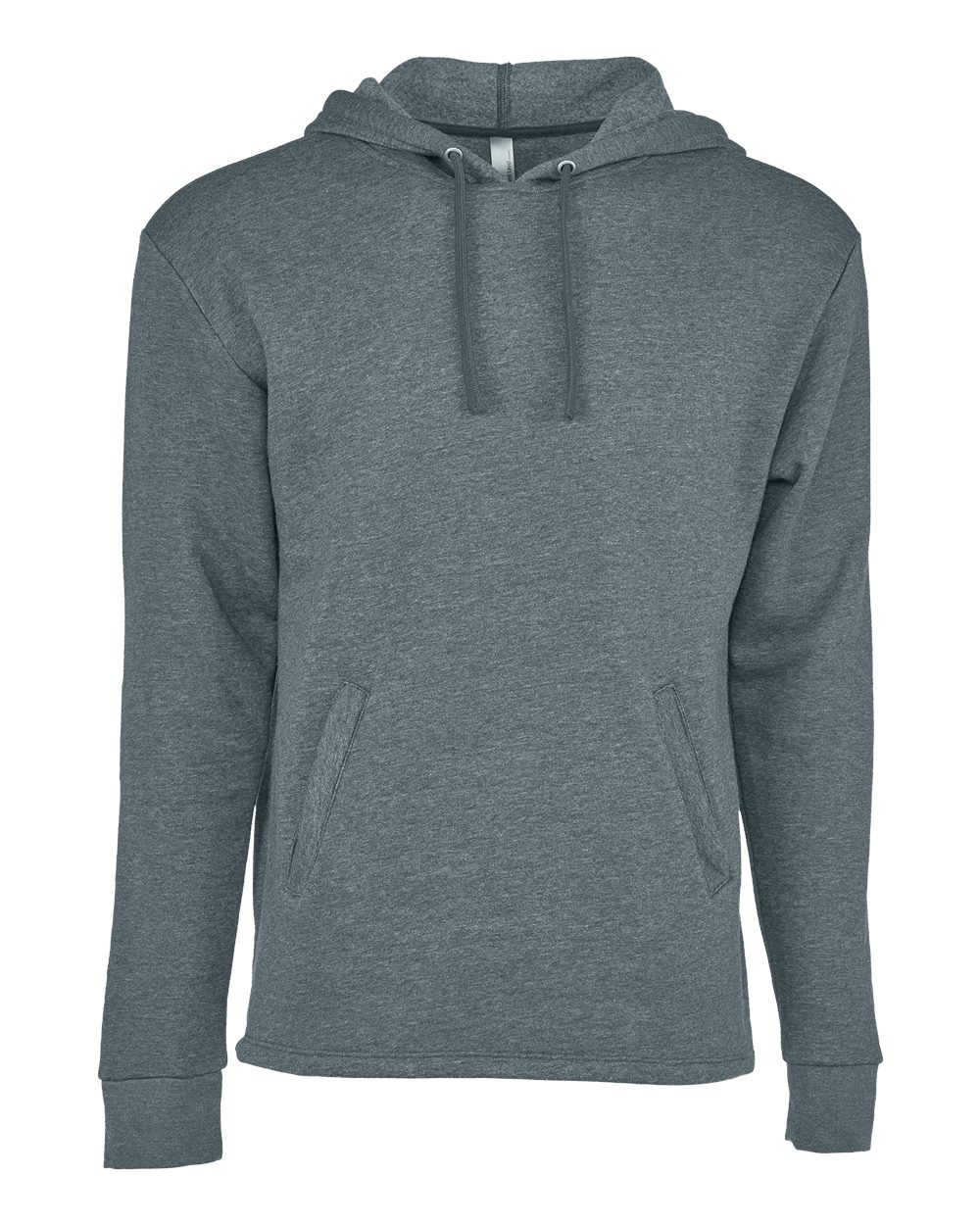 Next Level Unisex Malibu Welt Pocket Hoodie Sweatshirt - 9300 Heather Slate Blue