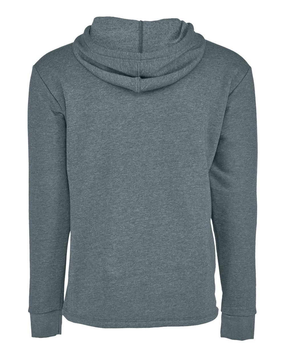 Next Level Unisex Malibu Welt Pocket Hoodie Sweatshirt - 9300 Heather Slate Blue
