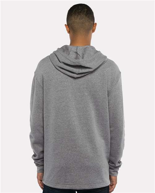 Next Level Unisex Malibu Welt Pocket Hoodie Sweatshirt - 9300 Heather Grey