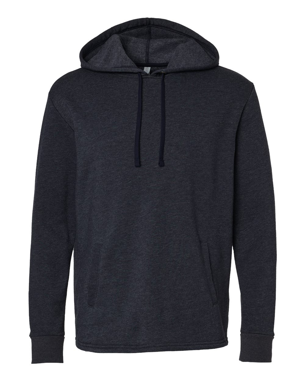Next Level Unisex Malibu Welt Pocket Hoodie Sweatshirt - 9300 Heather Midnight Navy