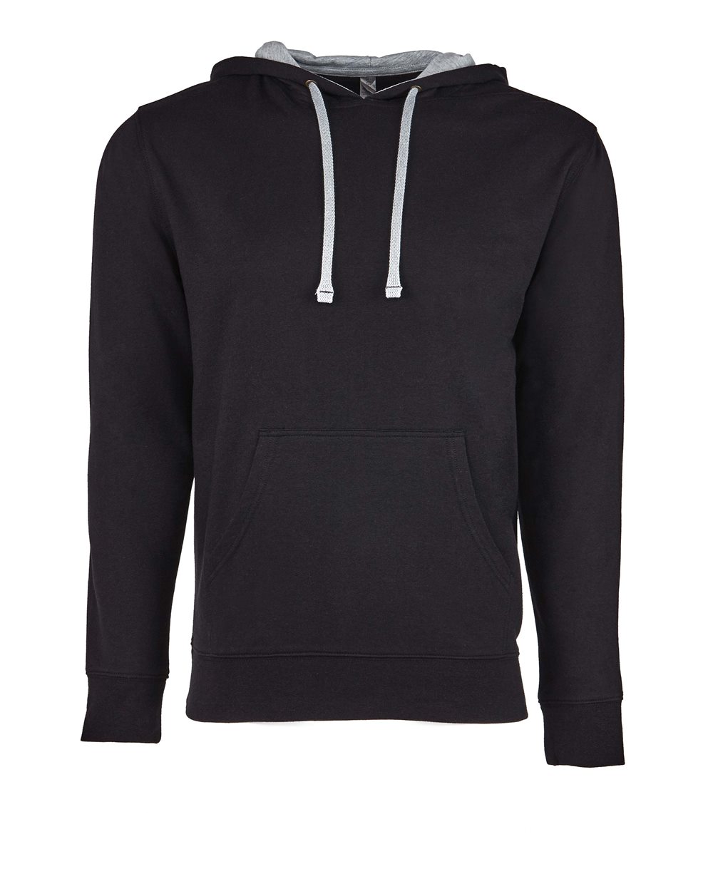 Next Level Unisex Laguna Hoodie Sweatshirt - 9301 - 9301N Black- Heather Grey