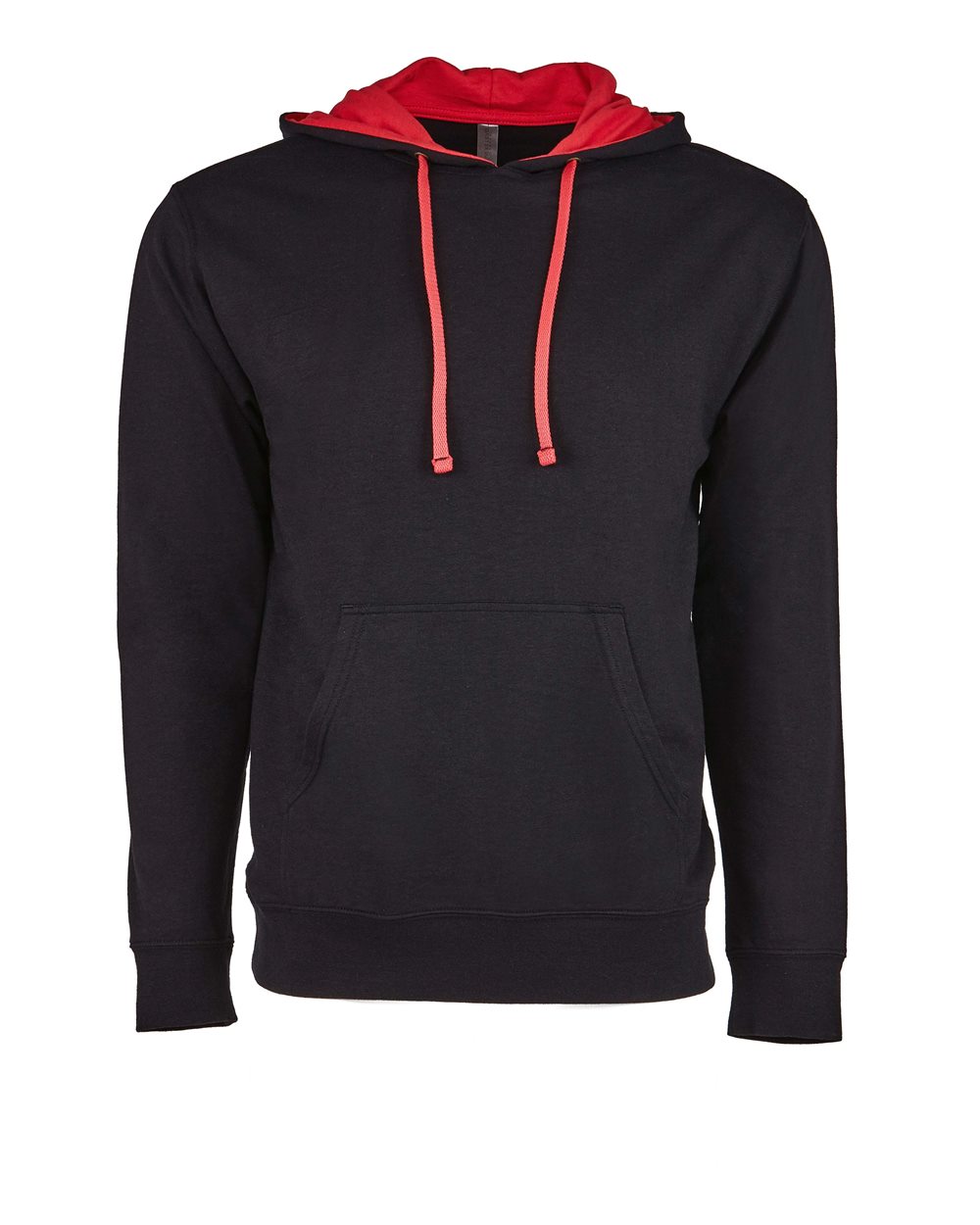 Next Level Unisex Laguna Hoodie Sweatshirt - 9301 - 9301N Black- Red