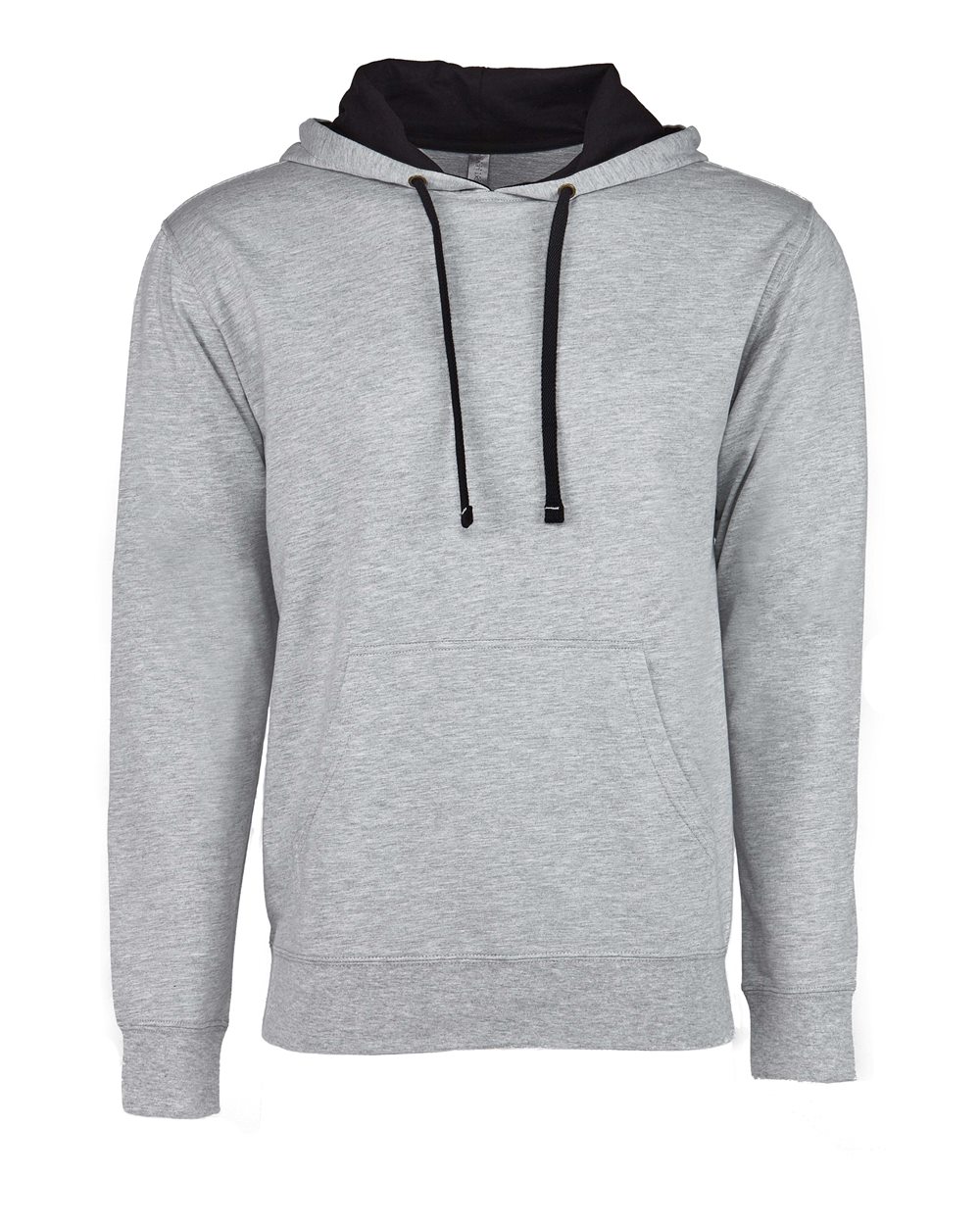 Next Level Unisex Laguna Hoodie Sweatshirt - 9301 - 9301N Heather Grey- Black