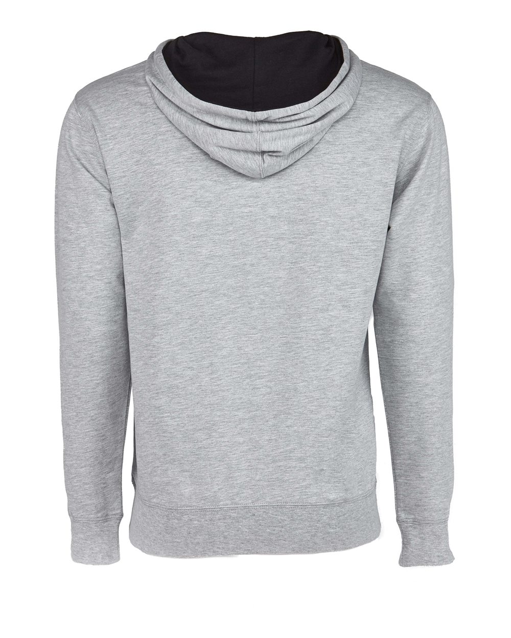 Next Level Unisex Laguna Hoodie Sweatshirt - 9301 - 9301N Heather Grey- Black