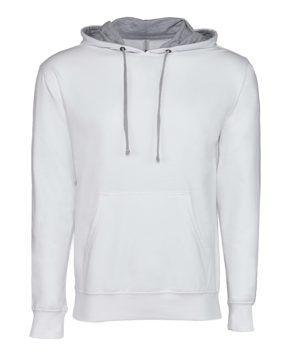 Next Level Unisex Laguna Hoodie Sweatshirt - 9301 - 9301N White- Heather Grey