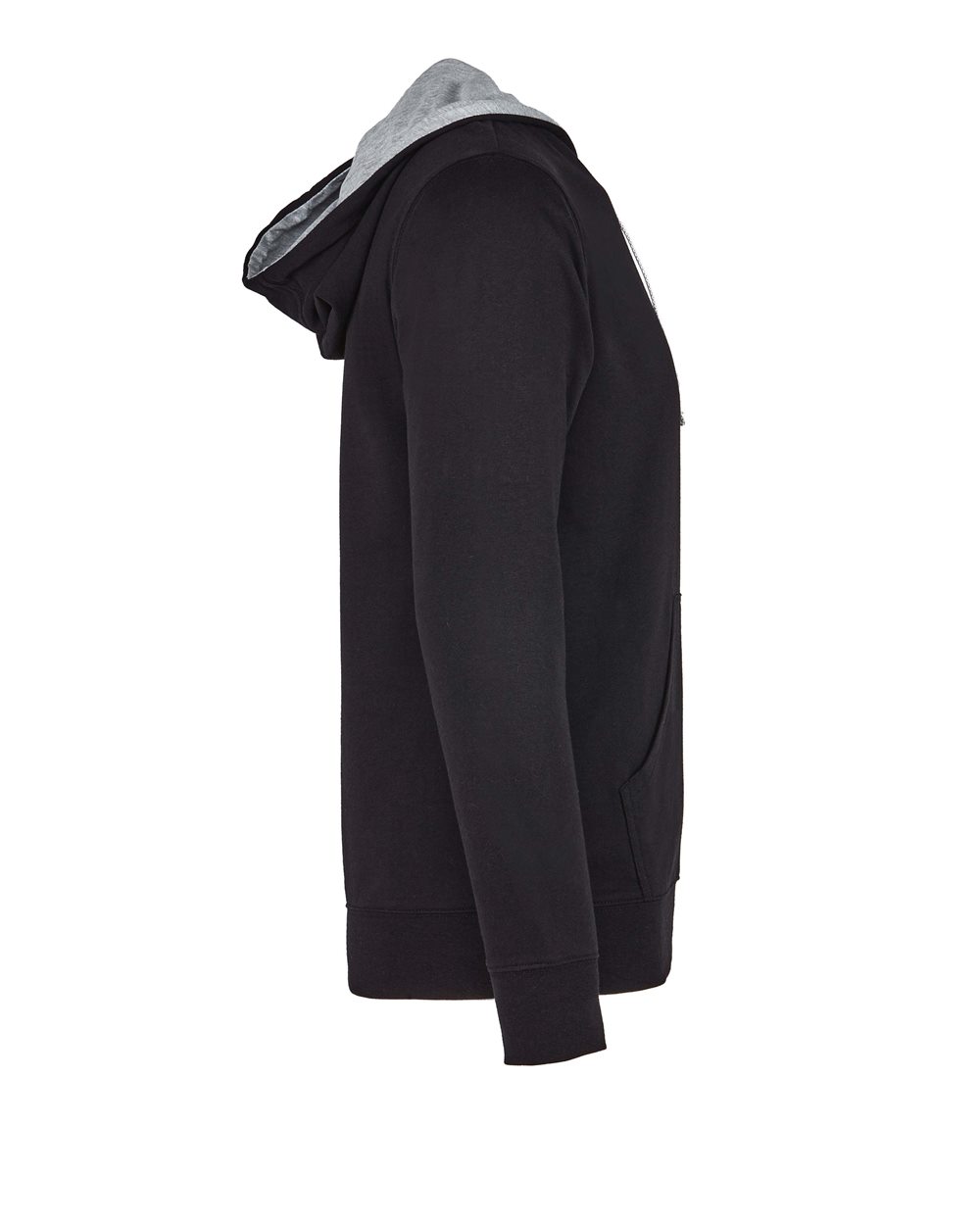 Next Level Unisex Laguna Hoodie Sweatshirt - 9301 - 9301N Black- Heather Grey