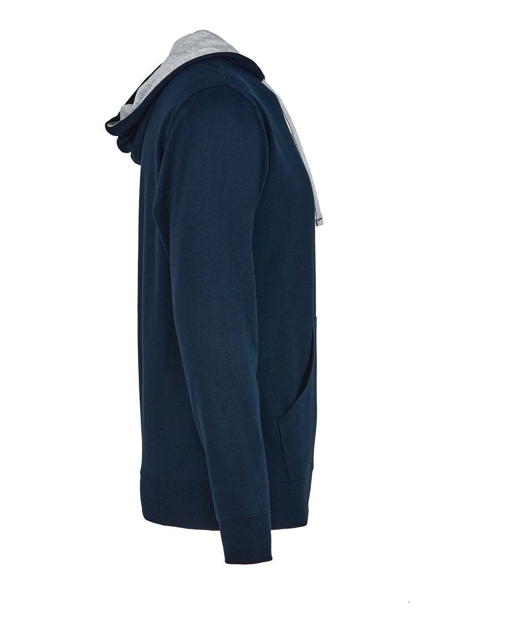 Next Level Unisex Laguna Hoodie Sweatshirt - 9301 - 9301N Midnight Navy- Heather Grey